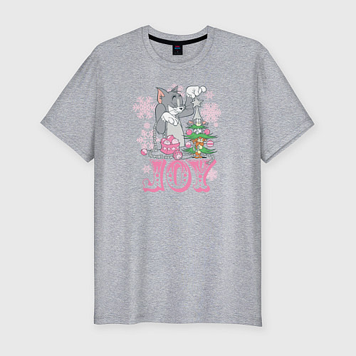 Мужская slim-футболка JOY / Меланж – фото 1