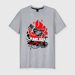 Футболка slim-fit CYBERPUNK 2077 SAMURAI, цвет: меланж