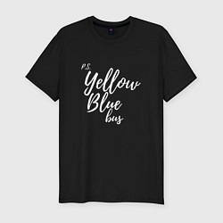 Футболка slim-fit Yellow Blue Bus, цвет: черный