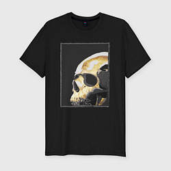 Мужская slim-футболка Skull