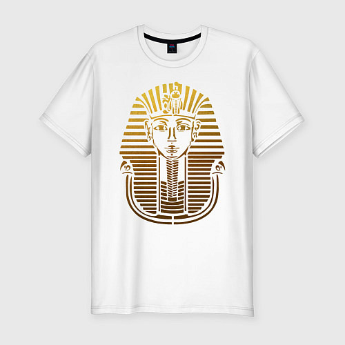 Мужская slim-футболка Тутанхамон / Белый – фото 1