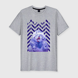 Футболка slim-fit Твин пикс, цвет: меланж