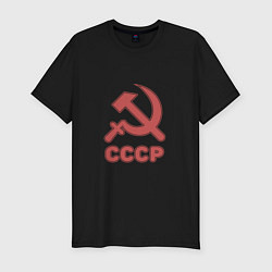 Футболка slim-fit СССР, цвет: черный