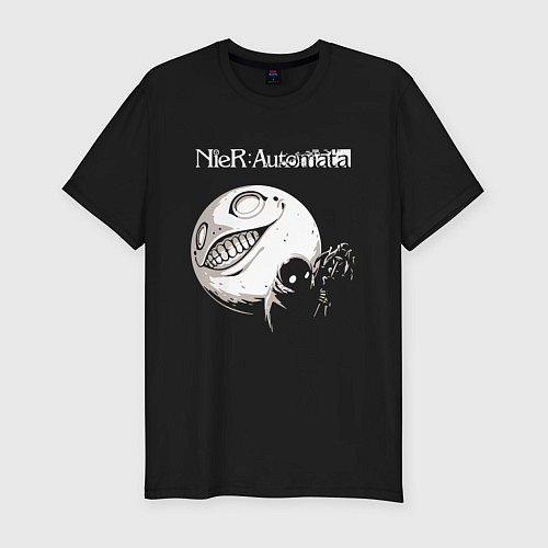 Мужская slim-футболка NIER AUTOMATA / Черный – фото 1