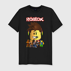 Футболка slim-fit ROBLOX, цвет: черный