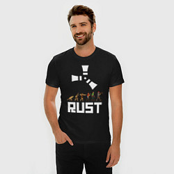 Футболка slim-fit RUST, цвет: черный — фото 2