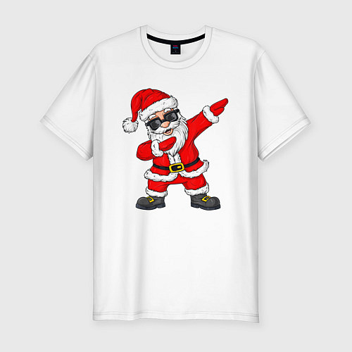 Мужская slim-футболка Dabing Santa / Белый – фото 1