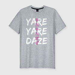 Футболка slim-fit YARE YARE DAZE, цвет: меланж