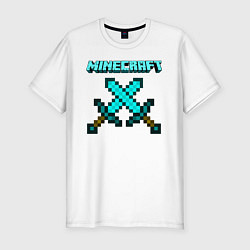 Мужская slim-футболка Minecraft