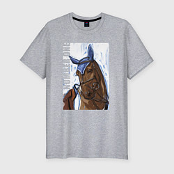 Футболка slim-fit Number one, цвет: меланж