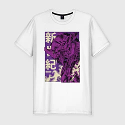 Футболка slim-fit Evangelion Eva-01, цвет: белый