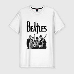 Футболка slim-fit The Beatles, цвет: белый