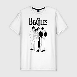 Футболка slim-fit THE BEATLES, цвет: белый