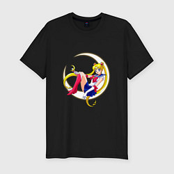 Футболка slim-fit Sailor Moon, цвет: черный