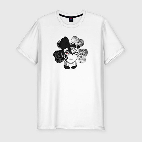 Мужская slim-футболка Аста / Белый – фото 1