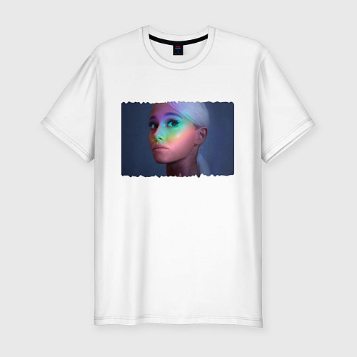 Мужская slim-футболка Ariana Grande / Белый – фото 1