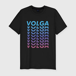 Футболка slim-fit VOLGA, цвет: черный