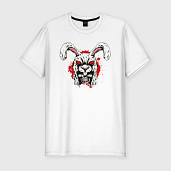 Мужская slim-футболка Skull hare