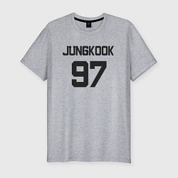 Мужская slim-футболка BTS - Jungkook 97