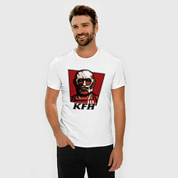 Футболка slim-fit KFH - Kentucky Fried Human, цвет: белый — фото 2