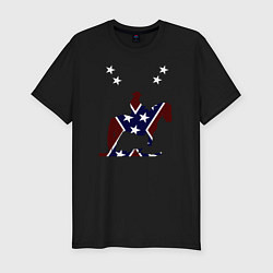 Мужская slim-футболка Конфедерация Америки