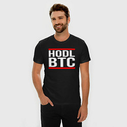 Футболка slim-fit БИТКОИН BITCOIN HODL BTC, цвет: черный — фото 2