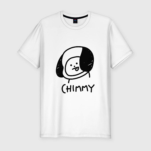 Мужская slim-футболка ЧИММИ CHIMMY / Белый – фото 1