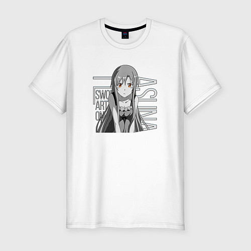 Мужская slim-футболка Асуна Юки / Белый – фото 1