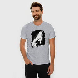 Футболка slim-fit DARK SOULS ТЁМНЫЕ ДУШИ, цвет: меланж — фото 2