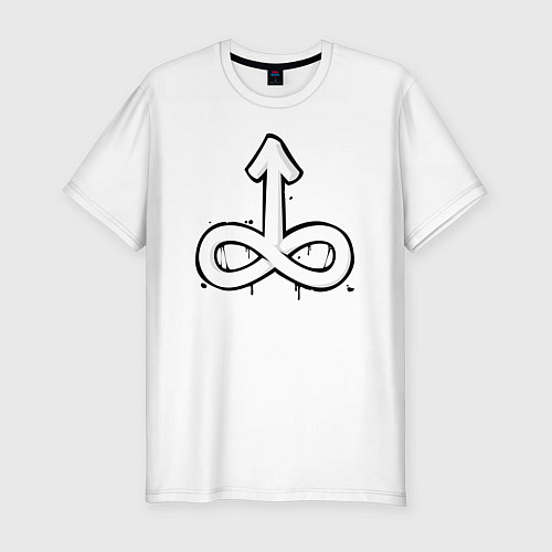 Мужская slim-футболка INFINITE GACHI / Белый – фото 1