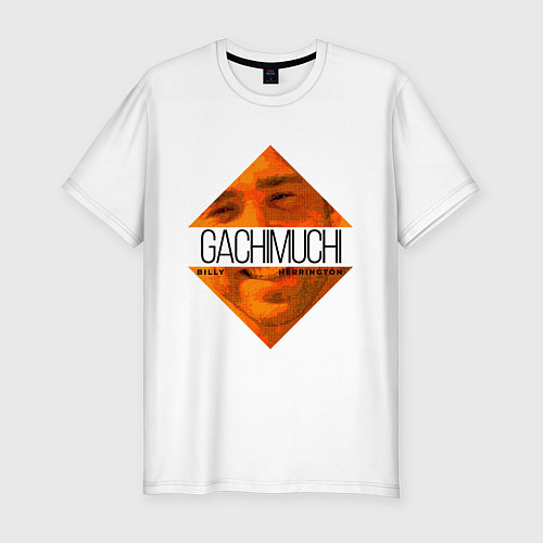Мужская slim-футболка GACHIMUCHI Billy Herrington / Белый – фото 1