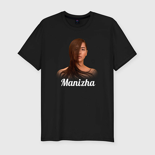 Мужская slim-футболка Манижа Manizha / Черный – фото 1