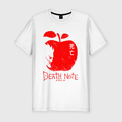 Футболка slim-fit DEATH NOTE ТЕТРАДЬ СМЕРТИ, цвет: белый