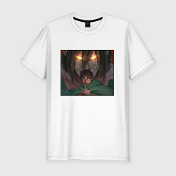 Футболка slim-fit АТАКА ТИТАНОВ ATTACK ON TITAN Z, цвет: белый