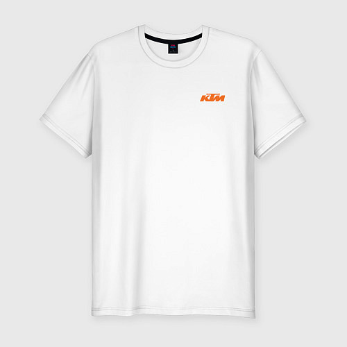Мужская slim-футболка KTM КТМ Z / Белый – фото 1