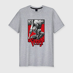 Футболка slim-fit BERSERK БЕРСЕРК, цвет: меланж