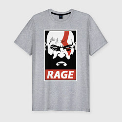 Футболка slim-fit RAGE GOW, цвет: меланж
