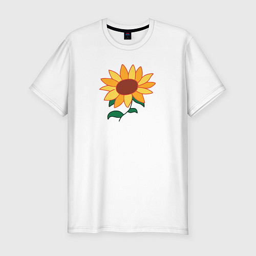 Мужская slim-футболка Ай Ото / Белый – фото 1