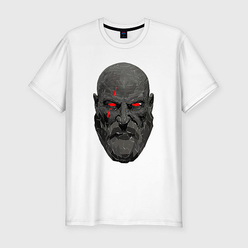 Мужская slim-футболка Kratos ART / Белый – фото 1