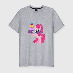 Футболка slim-fit My Little Pony Pinkie Pie, цвет: меланж