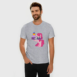 Футболка slim-fit My Little Pony Pinkie Pie, цвет: меланж — фото 2