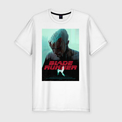 Футболка slim-fit Слезы в дожде Blade Runner, цвет: белый