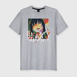 Футболка slim-fit Безумный Азарт Kakegurui, цвет: меланж