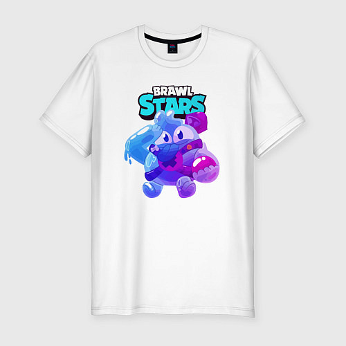 Мужская slim-футболка Сквик Squeak Brawl Stars / Белый – фото 1