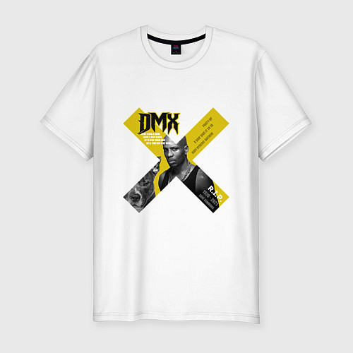 Мужская slim-футболка DMX rest in peace / Белый – фото 1