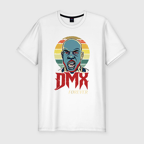 Мужская slim-футболка DMX - Forever Scream / Белый – фото 1