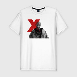 Футболка slim-fit DMX - american rapper, цвет: белый
