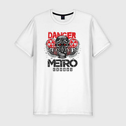 Мужская slim-футболка Metro Danger Противогаз