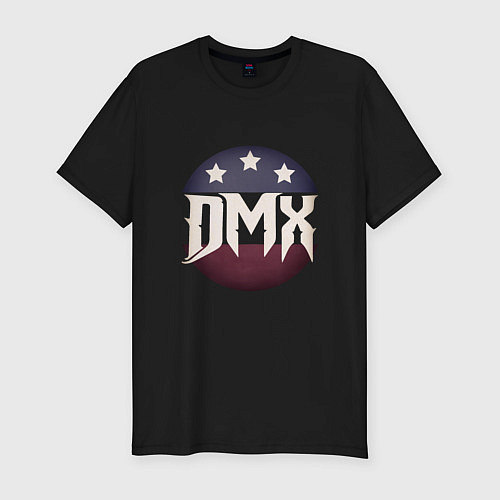 Мужская slim-футболка DMX USA / Черный – фото 1