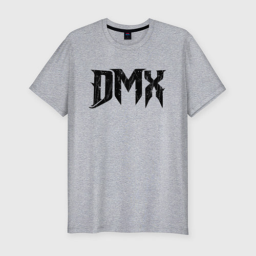 Мужская slim-футболка DMX Logo Z / Меланж – фото 1